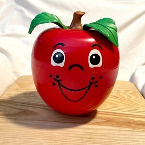 *VINTAGE* 1972 FISHER PRICE Happy Apple - Short Stem Poly Chime Children’s Toy